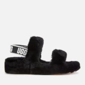UGG Womens Oh Yeah Slippers - Black - UK 3