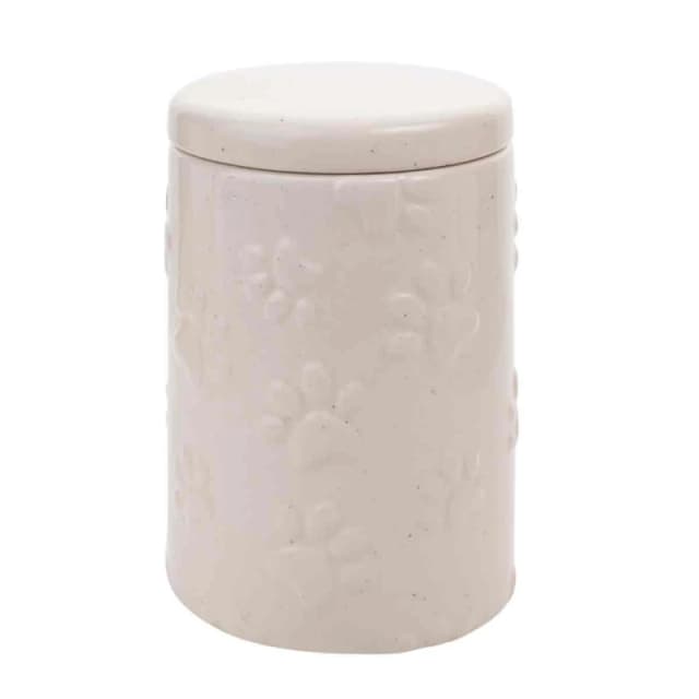 Best of Breed Paw Prints Treat Jar Off White unisex