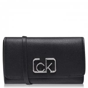 Calvin Klein Cast Flap Over Crossbody - BLACK BDS