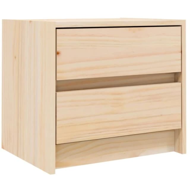 Vidaxl Bedside Cabinet 40X31X35.5cm Solid Wood Pine, Brown 836135