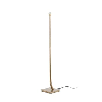 Rem 1 Light Floor Lamp Antique Gold - Shade Not Included, E27