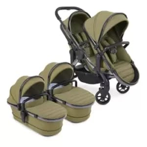 iCandy Peach 7 Combo Twin Phantom Pushchair, Olive Green