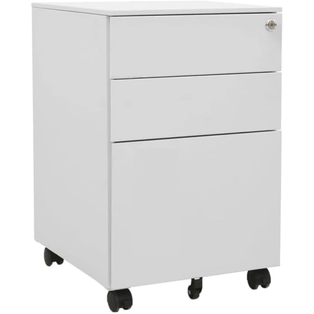 VIDAXL Mobile File Cabinet Light Grey 39x45x60cm Steel Vidaxl 8720286564103