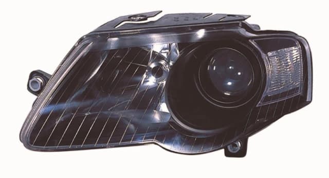 ALKAR 2761118 Headlights H7/H7, with electric motor, Left, Housing with Black interior Headlight (259)