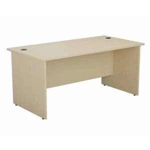 TC Office Rectangular Desk with Panel End Legs 1200 x 800mm, Maple