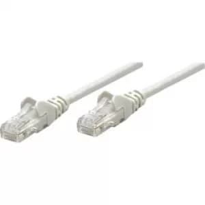 Intellinet 318228 RJ45 Network cable, patch cable CAT 5e U/UTP 0.50 m Grey