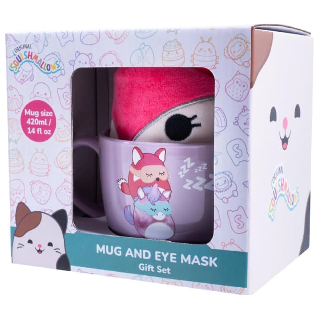 Squishmallows Mug and Eye Mask Gift Set Multi unisex One Size