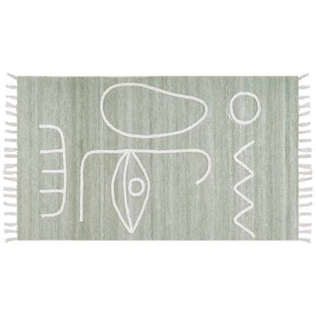 Beliani Outdoor Rug Yavu Light Green 80 X 150 Cm
