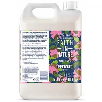 Faith in Nature Wild Rose Body Wash - 5L