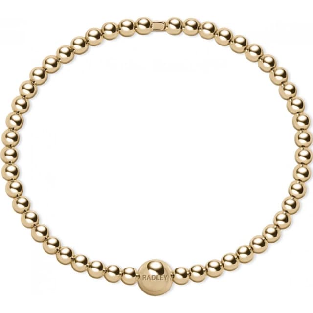 Radley 18ct Gold Plated Bead Hinged Bangle