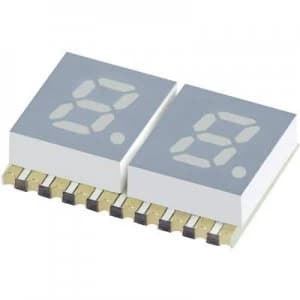 Seven segment display Yellow 5.08mm 1.95 V No. of digits 2
