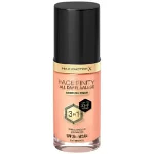 Max Factor Facefinity All Day Flawless 3 in 1 Vegan Foundation 30ml (Various Shades) - C80 - BRONZE