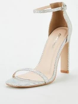 Public Desire Heeled Sandal - Silver