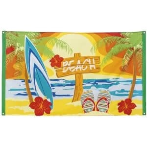 Hawaiian Beach Polyester Flag Decoration