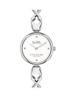 Coach Coach Park Watch In Stainless Steel With Bracelet Strap