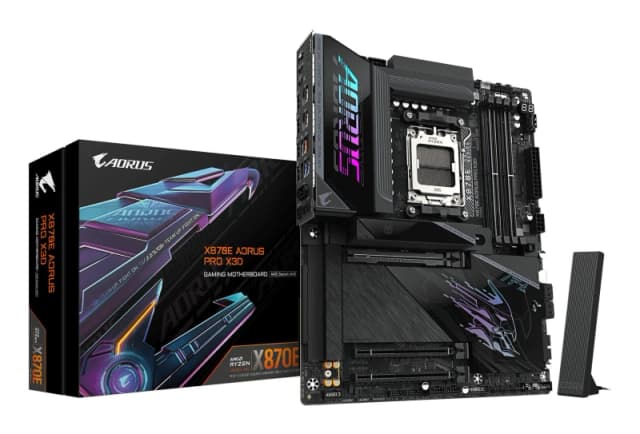 Gigabyte Gigabyte X870E AORUS PRO X3D Motherboard - Supports AMD Ryzen 9000 CPUs, 18+2+2 Phases Digital VRM, up to 9000Hz DDR5 (OC), 2xPCIe 5.0 + 2xPC
