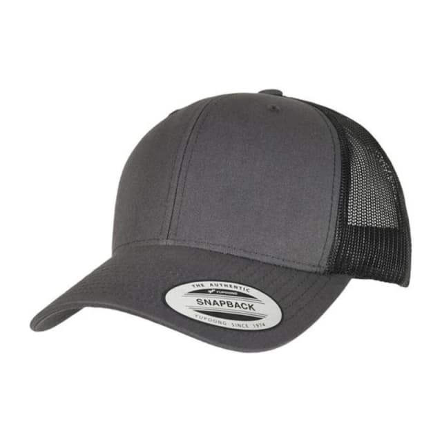 Flexfit Mens Retro Two Tone Trucker Cap in Grey Grey Male One Size
