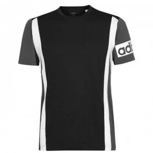 adidas Clima T Shirt Mens - Black/Grey