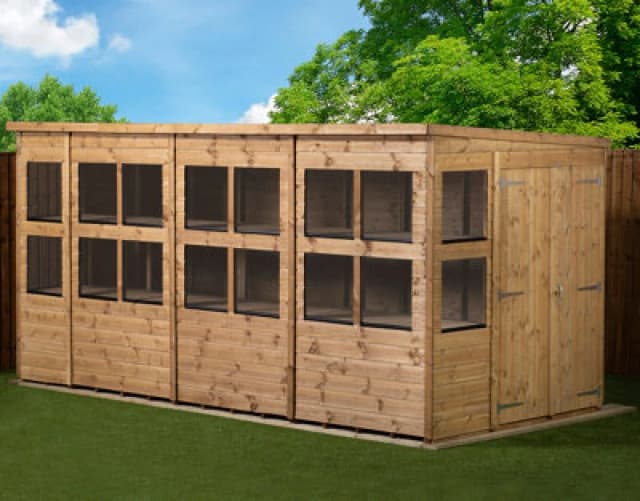 Empire Sheds Empire Pent Potting Shed 14X6 Double Door