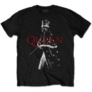 Queen - Freddie Crown Unisex Small T-Shirt - Black
