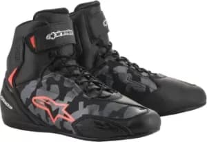 Alpinestars Faster-3 Black Gray Camo Red Fluo US 10