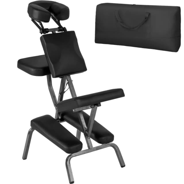 tectake Massage Chair in Black Unisex