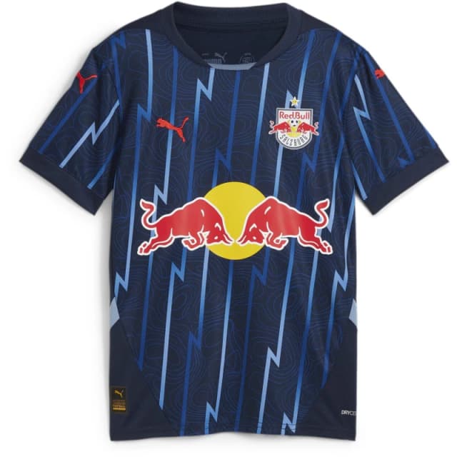 Puma Red Bulls Salzburg Away Football Shirt 2024 2025 Adults - Blue Blue 13 - 14 Years