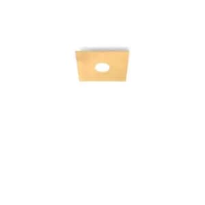 Square Lifestyle Metal Surface Mounted Ceiling Light - Leaf Gold Finish, 1x GX53