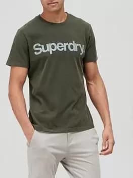 Superdry Vintage Core Logo T-Shirt - Olive Size L, Men