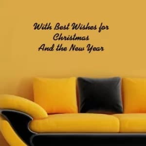 KBSNOEL-3 Black Decorative Wall Sticker