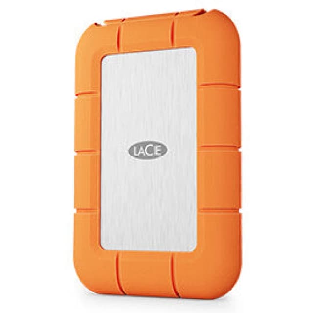 Lacie LaCie STND2000400 external solid state drive Thunderbolt technology 2 TB USB Type-C USB4 Gen 3x2 Orange, Stainless steel STND2000400