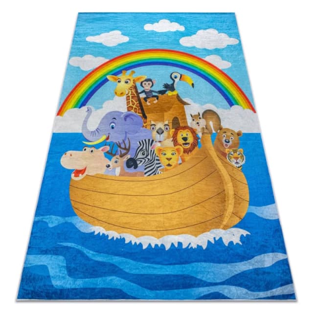 RugsX Bambino Rug in Blue Size: 120cm x 170cm Blue Unisex 120cm x 170 cm