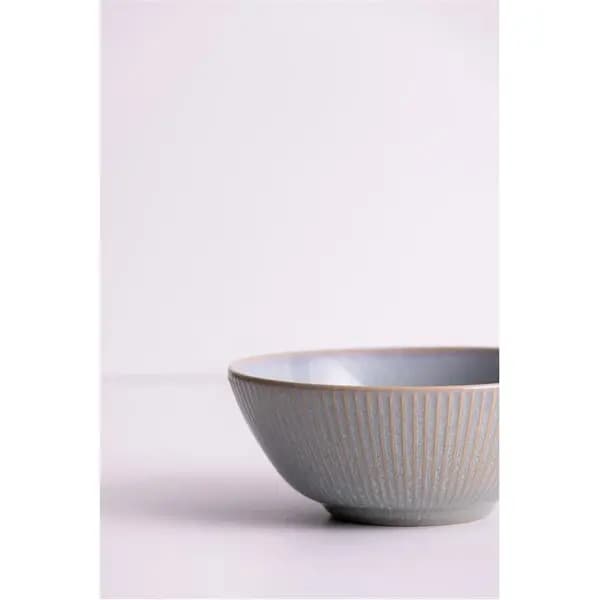 Mason Cash Reactive Linear Grey Bowls x4 Bowls 16cm Grey 80368302002