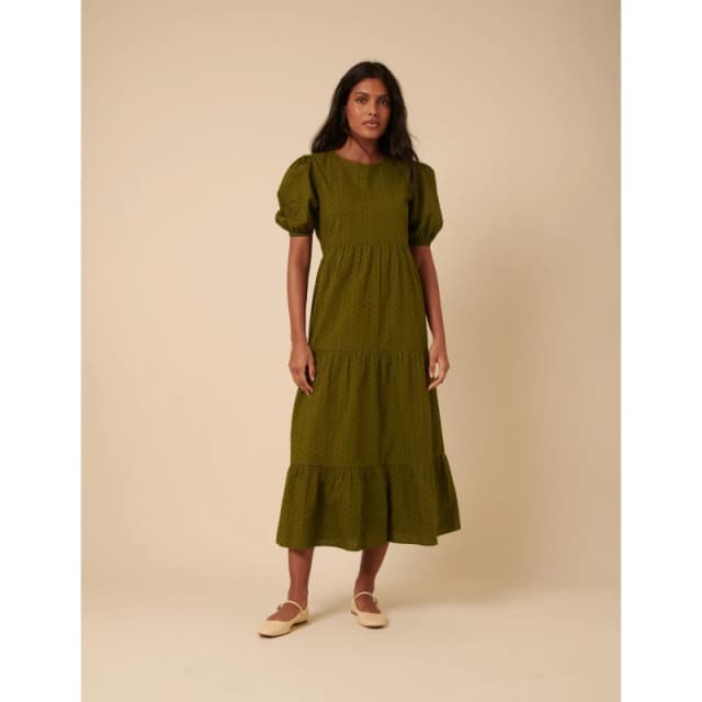 Nobodys Child Womens Betty A-Line Dress Green female 8 (XS)