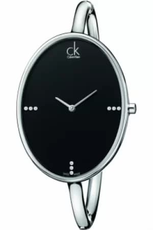 Ladies Calvin Klein Sartoria Medium Bangle Diamond Watch K3D2M11S