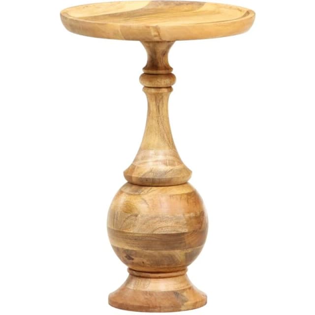 VIDAXL Vidaxl - Round Side Table 43x43x66cm Solid Mango Wood 8719883866185