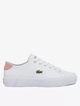 Lacoste Gripshot 0121 1 Lace Up Trainer, White/Black, Size 12 Younger