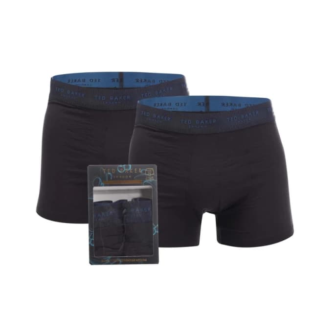 Ted Baker 2 Pack of Modal Trunks - Black L