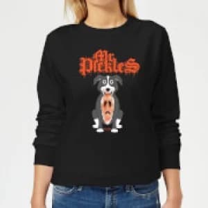 Mr Pickles Ripped Face Womens Sweatshirt - Black