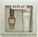 Replay Jeans Original For Her Gift Set 20ml Eau de Toilette + 100ml Body Lotion