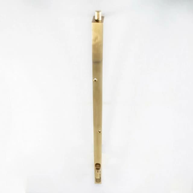 Loops Lever Action Flush Door Bolt with Flat Keep Plate 460 x 20mm Polished Brass Metallics unisex