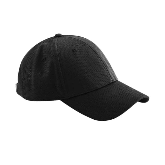 Beechfield Womens 6 Panel Air-Mesh Cap in Black Female One Size