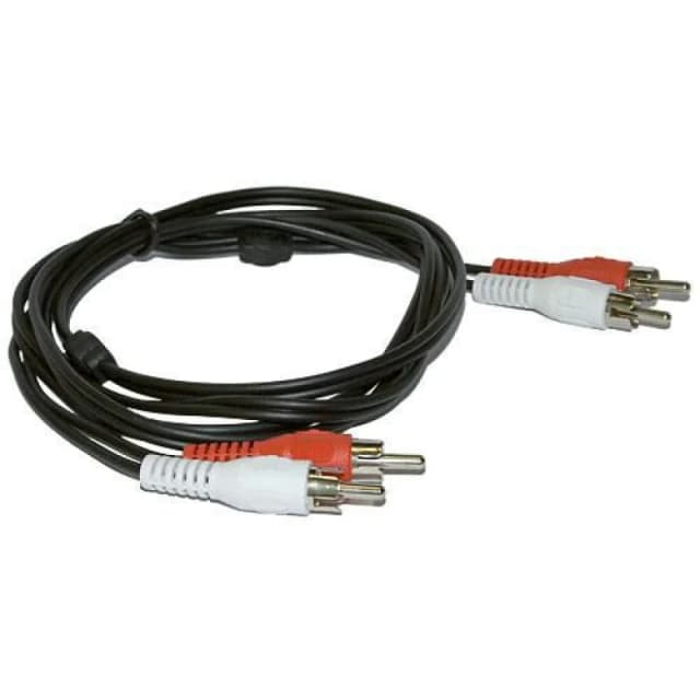 Microconnect AUDCC5 audio cable 5m 2 x RCA Black