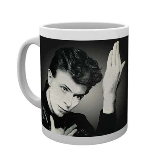 David Bowie David Bowie Heroes Mug in Grey Grey One Size Unisex 5059958363182
