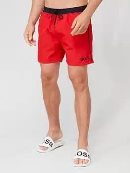 BOSS Starfish Swim Shorts - Red, Bright Red Size M Men