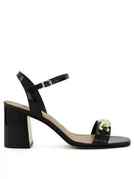 Dune London Manual Heeled Sandals, Black, Size 3, Women