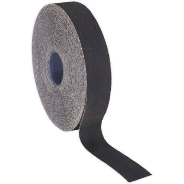 Loops Blue Twill Emery Roll - 25mm x 50m - Flexible & Tear Resistant - 120 Grit Multi