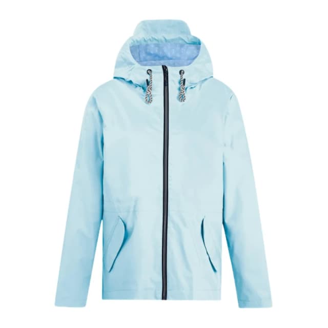 Regatta Womens Bayletta Hooded Waterproof Jacket in Baby Blue Size: 22 Baby Blue Female 22