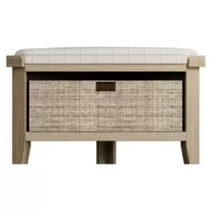 Downtown Hexham Corner Hall Bench, Wool