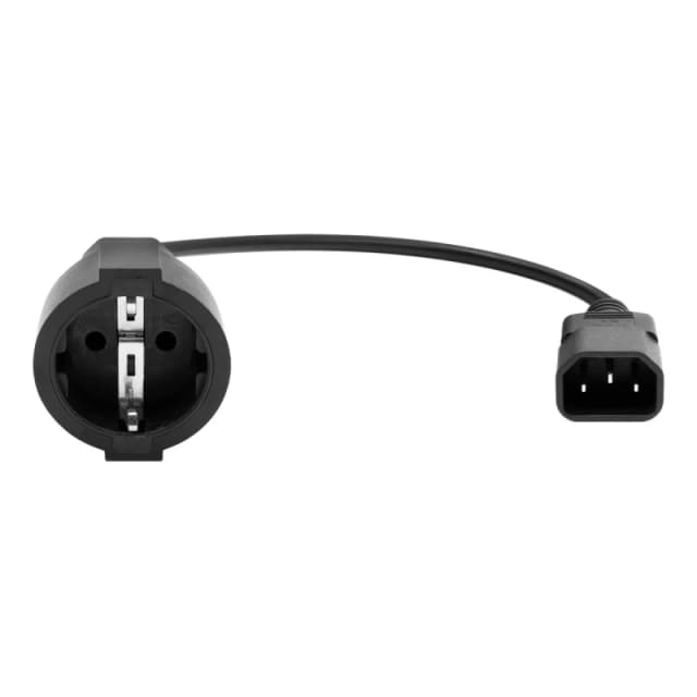 ProXtend PC-C14FF-0002 power cable Black 0.2 m Power plug type F C14 c